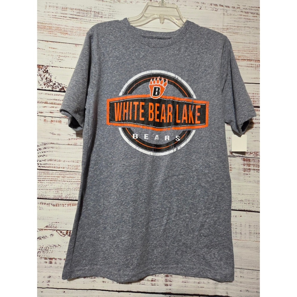 Pel Athletic White Bear Lake Bears T-Shirt Gray Heather Small Bloke